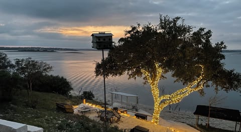 Enjoy the sunset over the lake from your private patio, terrace or beach.