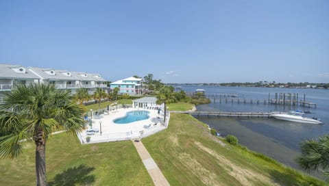 View off the balcony.