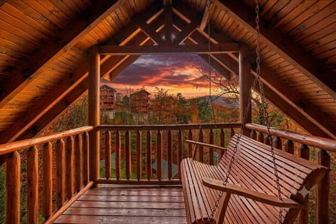 Porch Swing at Sunset