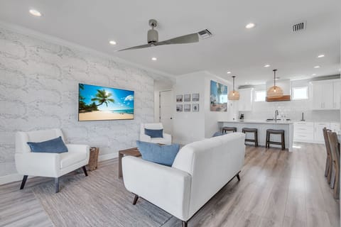 Living Room with Large Screen TV. 2nd Floor