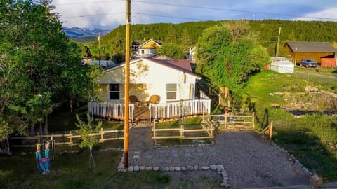 Aerial view from the front.