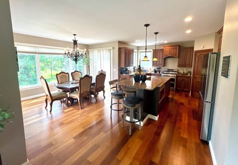 Main Dining Area and Kitchen - Main Level - Open Floor.