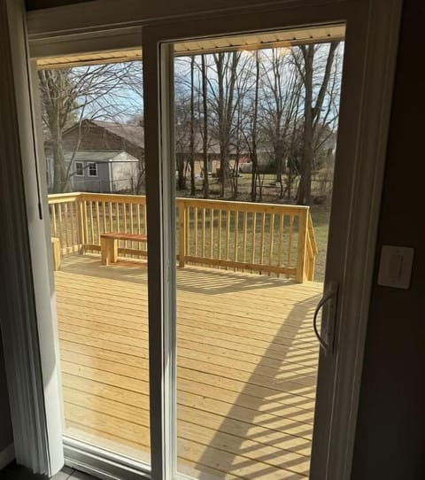 Newly Finished Deck and Fully Fenced Backyard