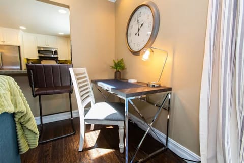 Dedicated workspace in the living room—perfect for remote work or study.