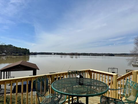 Gorgeous views from upper level deck overlooking Lake Gadsden