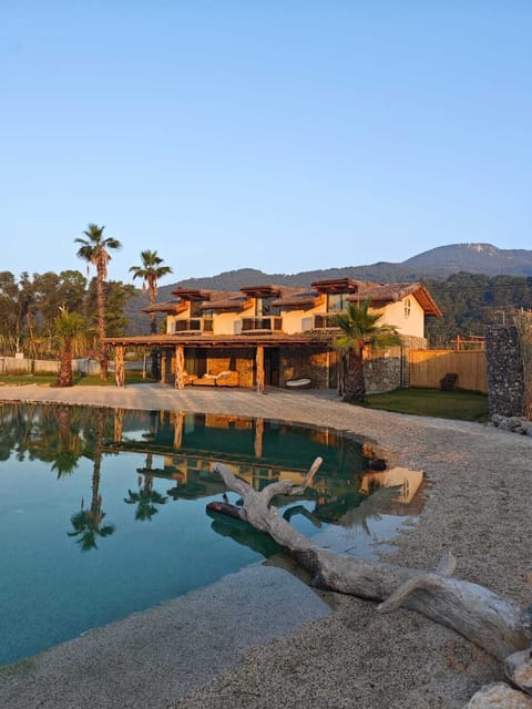 View of the house seen from the beach-pool