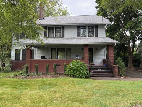 This brick is getting painted white so if you see that driving by that's why