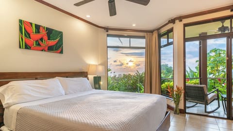 Bedroom at sunset
