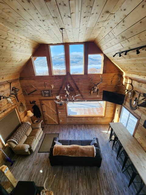 Living room view from loft