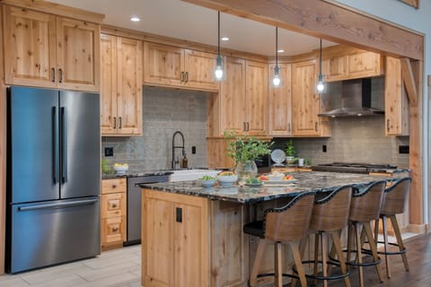 Sleek and modern kitchen.
