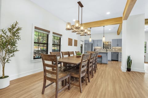 Another view of the dining table