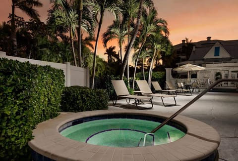 Soak after adventures as tropical sunsets warm the evening.