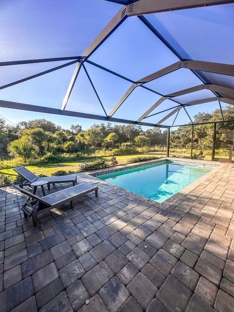 Heated salt water pool