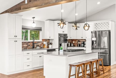 Beautifully updated and fully stocked modern kitchen