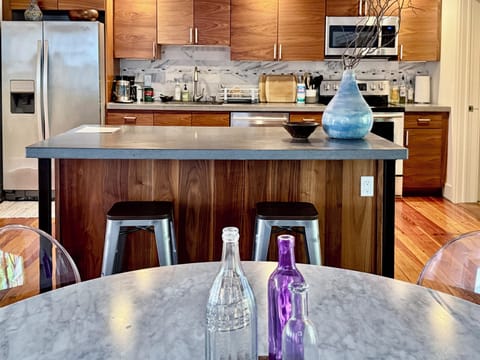 Marble top Dining table seats 6 