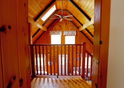 View from Master BR looking to front of cottage