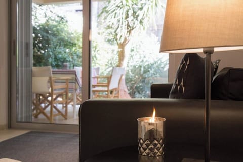 Sofa & garden view