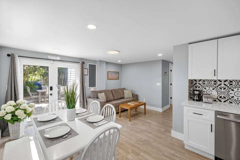 Fantastic open floor plan with french doors to the back patio 