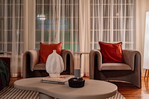 Bright and airy living space with natural light and contemporary style