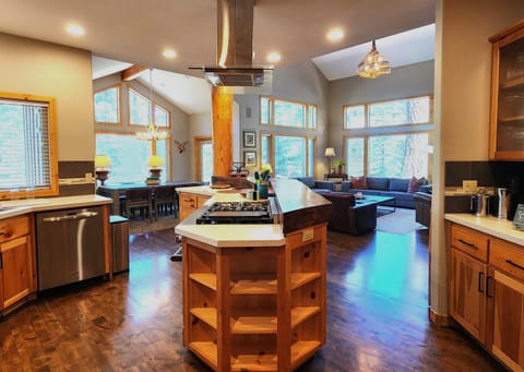 View of kitchen. There are 2 dishwashers.