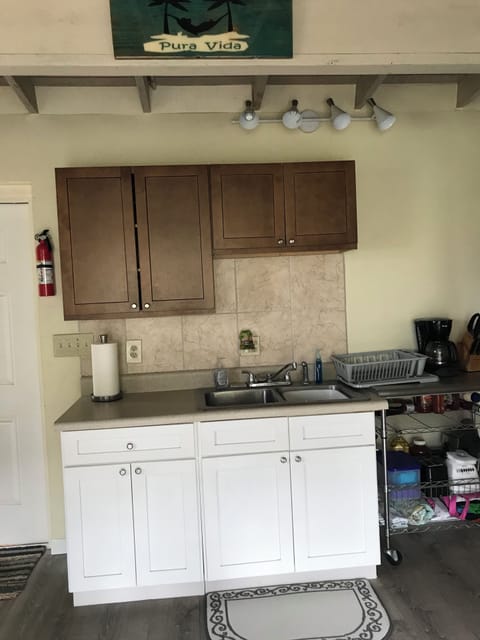 fully functional kitchen area
