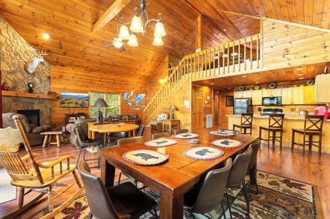 Dining area with seating for 10