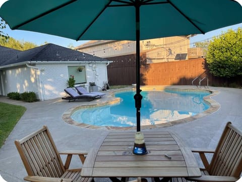 Backyard with pool