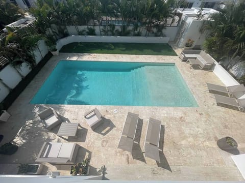 Pool and lawn