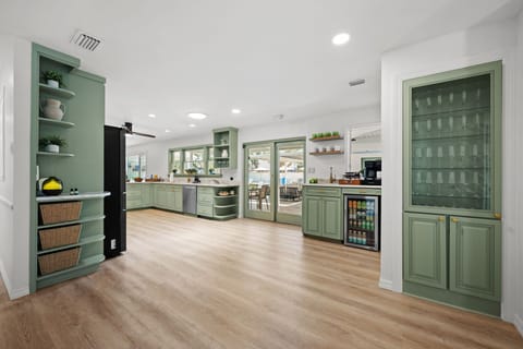 Cook up a storm in our spacious, fully stocked kitchen—equipped with everything you need for group meals, snacks, or midnight cravings.

