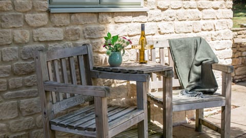 There is a table and two chairs or just spread a blanket on the lawn and enjoy your peace and quiet.