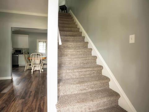 Staircase leading to second floor.