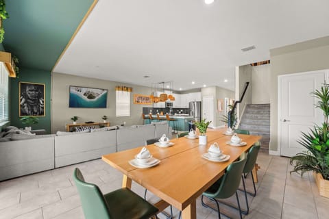 Dining table with seating for 6