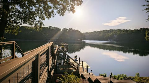 View from the lower deck. Minimal steps to the water and amazing views. 