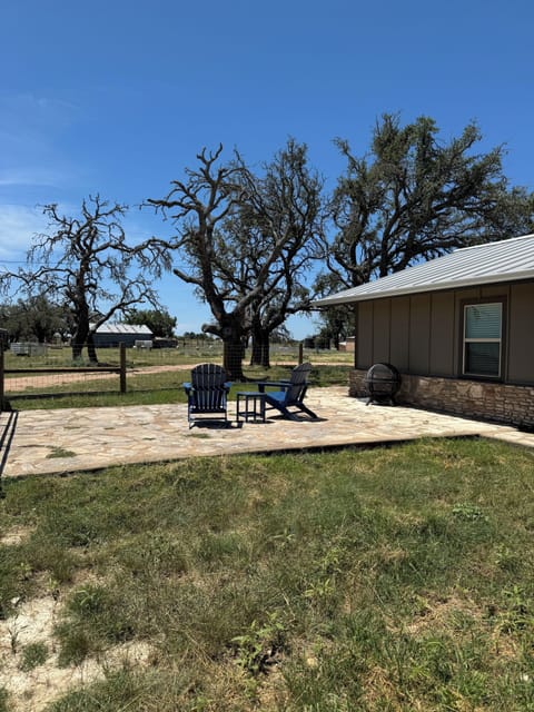 View of paddocks, sheep area, stock trailer