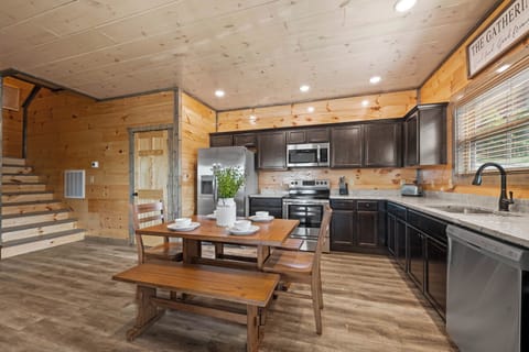 Whether you're cooking, lounging, or playing games—this open layout keeps the whole crew connected.