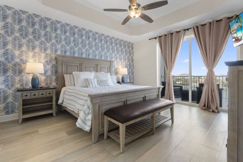 Luxurious Master Bedroom Suite with King Size Bed and Marina Views