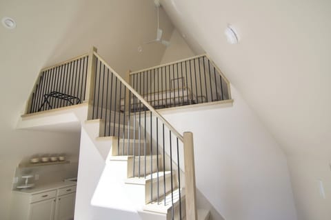 Imagine arriving to a bright, airy loft-style getaway.