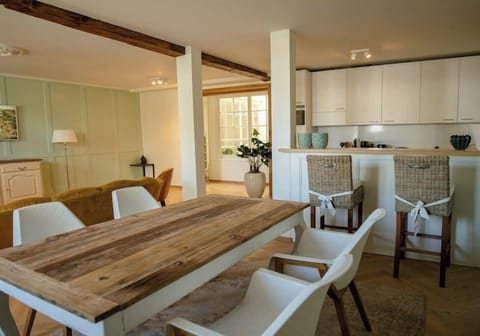 Living room and kitchen