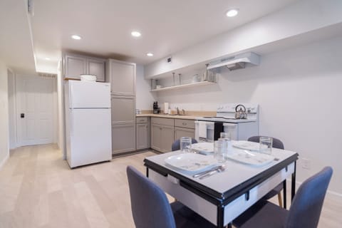 Kitchenette comes fully stocked with everything you need to cook and eat