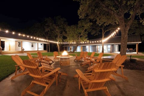 Fire pit at night