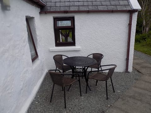 Outdoor dining area.