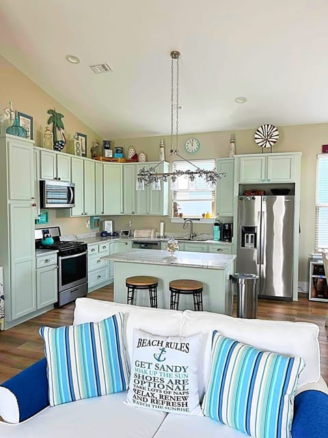 Kitchen and living room