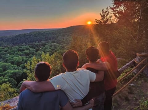 The view from the Cliffside Cabin.