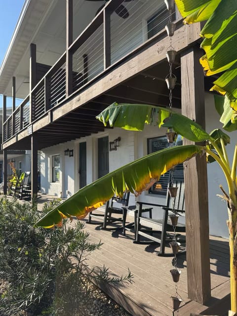 Perfect spot to sip ice tea after a long day at the beach.