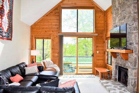 Living room on a sunny day.