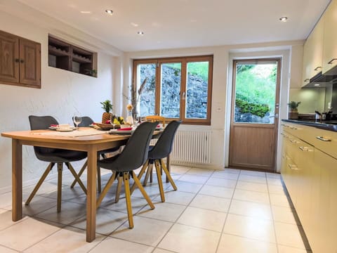 Furniture, Interior Design, Flooring, Floor, Chair, Wood, Kitchen & Dining Room Table, Table, Ceiling, Dining Room