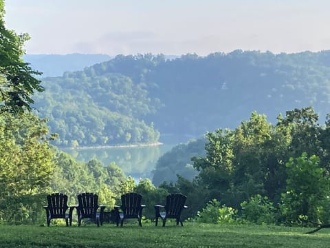 Breathtaking views from the fire pit on Dogwood Overlook.