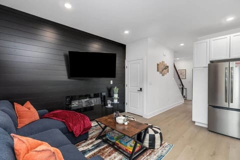 Kitchen and living room in one space