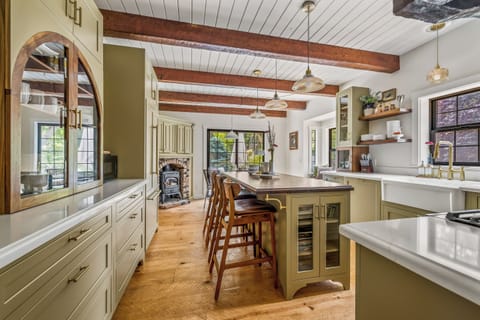 View of walking into the kitchen from the dining room