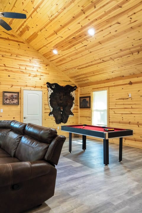 Bright, open living space where good company, laughter, and a little friendly competition come together.